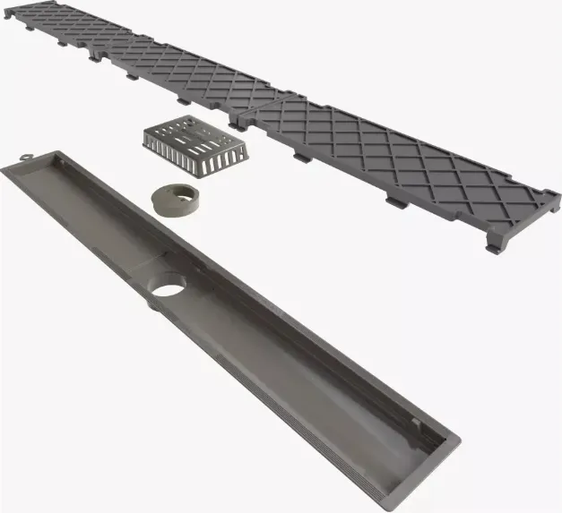 Imagem do produto RALO NOVII LINEAR PVC SECO SAIDA CENTRAL OCULTO 75CM