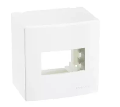 Imagem do produto CAIXA C/ PLACA SOBREPOR C/1 POSTO BRANCO SLEEK