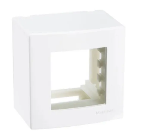 Imagem do produto CAIXA C/ PLACA SOBREPOR C/2 POSTO JUNTO BRANCO SLEEK