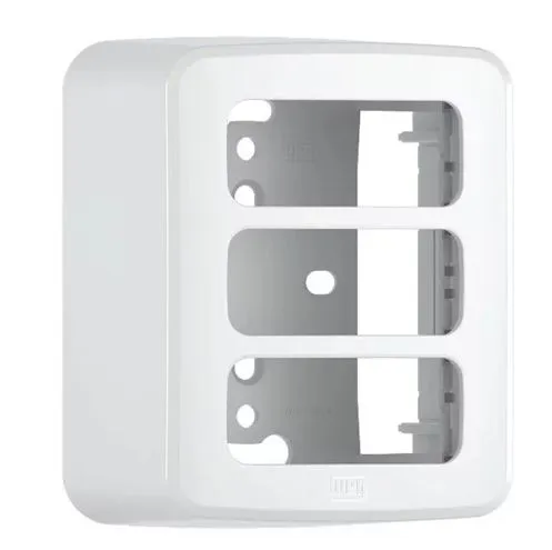 Imagem do produto CAIXA/PLACA MODULAR SOBREPOR 3 POSTO BRANCO