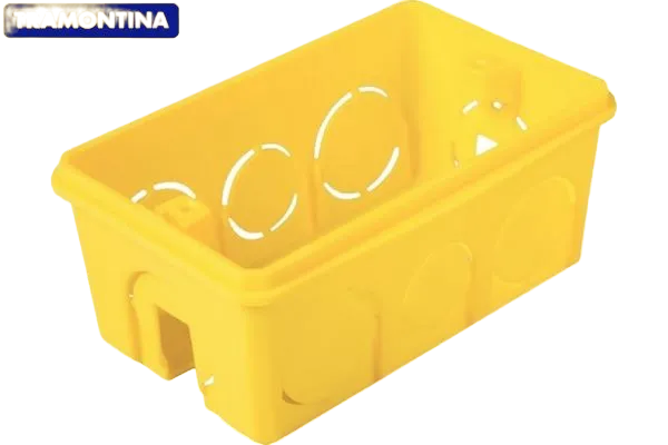 Imagem do produto CAIXA DE LUZ 4X2 QUADRADA AMARELO LEVE